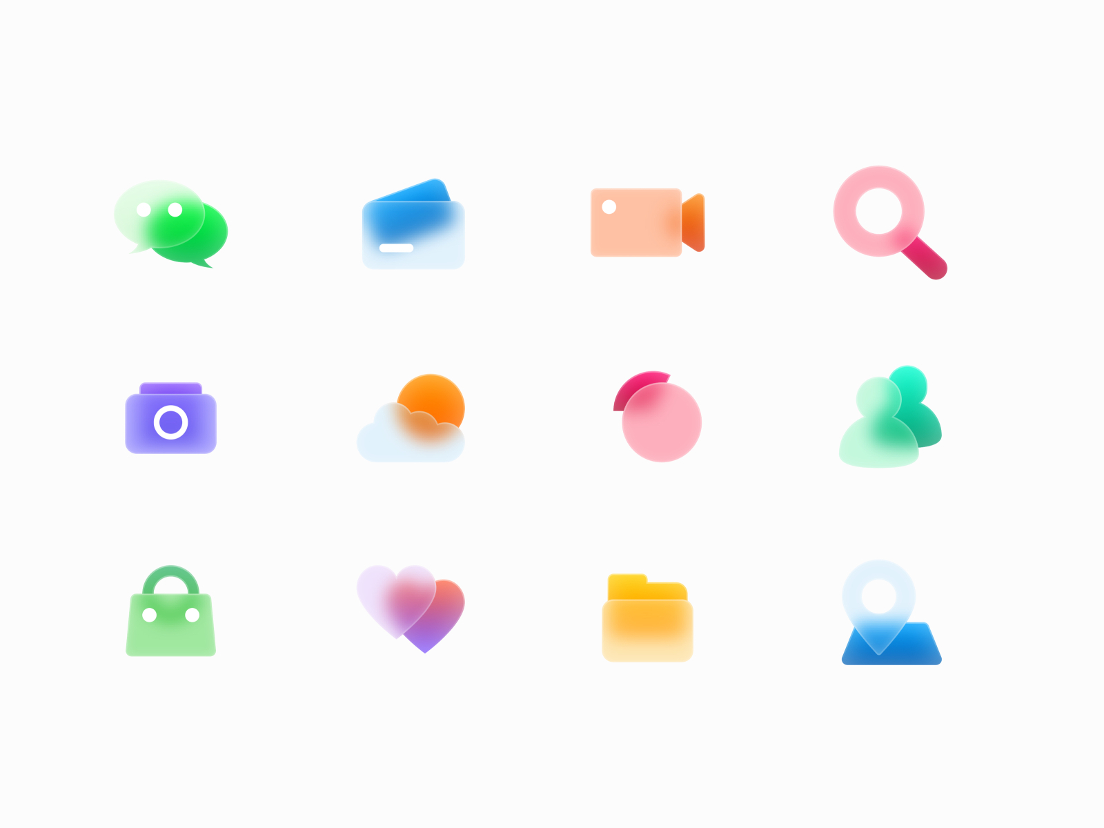 Free Glass Icons by Spline.One on Dribbble