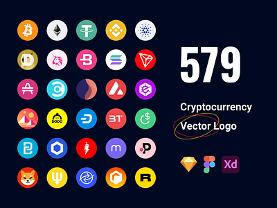 Free 579 Cryptocurrency Vector Logos crypto cryptocurrency figma frebies free sketch xd