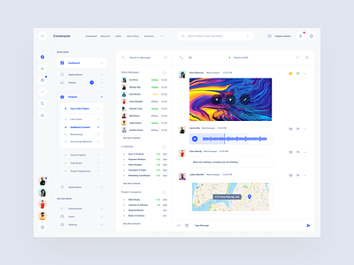 Chat Channels Dashboard chats dashboard figma messenger