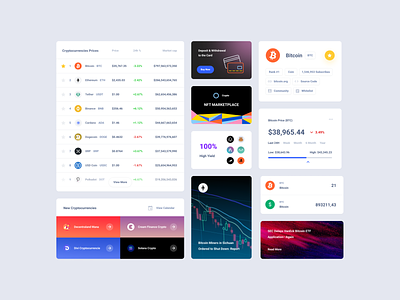 Crypto UI Cards