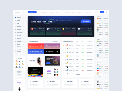 Crypto Currency Dashboard crypto dashboard figma sketch xd