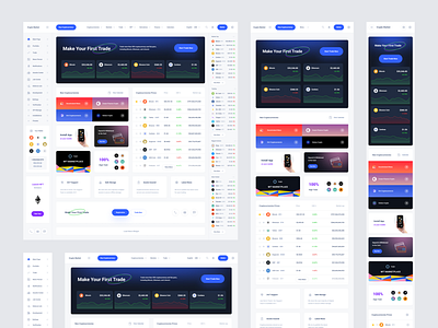 Crypto Currency Responsive Dashboards dashboard figma product sketch ui kit