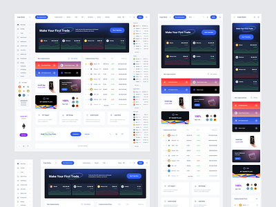 Crypto Currency Responsive Dashboards