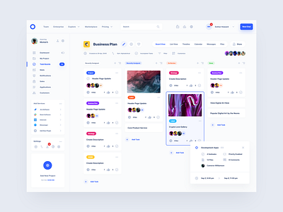 One Design System Dashboard dashboard design system figma task board ui ui kit