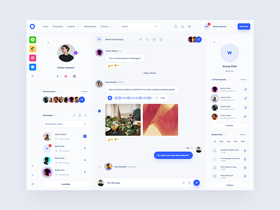 Messenger One Design System dashboard design system figma interface product ui ui kit ux web