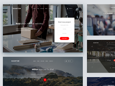 Update landing pages sketch ui kit