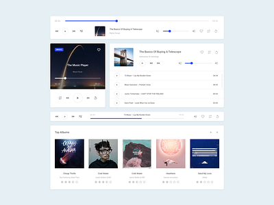 Music Card Quantum card material design music ui ux