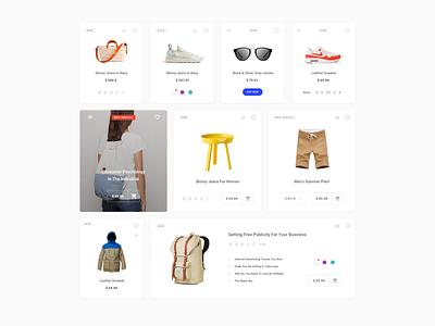 Ecommerce Card Quantum card ecommerce shop ui