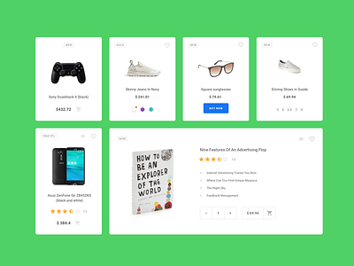 Ecommerce Card Quantum 2 quantum ui cards ui kit ux