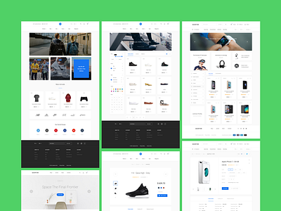 Sample Pages of Commerce Quantum buy commerce quantum ui ui kit ux