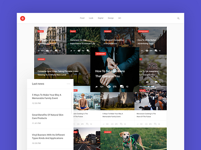 Magazine Cards magazine quantum ui cards ui kit ux