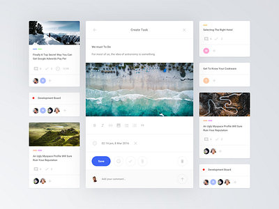 Cards Task Board interface sketch tasks ui ui kit ux web