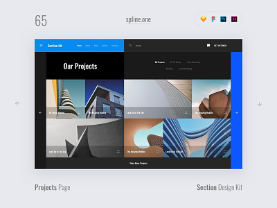 65 Projects, Section Design Kit adobe xd dailyui donwload figma inspiration interface kit landing page photoshop psd site sketch symbols template ui ui blocks uikit ux web webdesigner