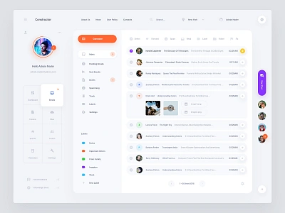 Mail App Concept interface mail mailer sketch ui ui kit ux web