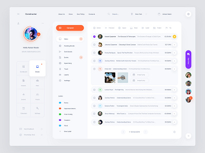 Mail App Concept interface mail mailer sketch ui ui kit ux web