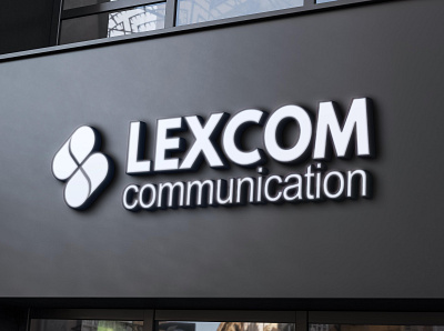 Lexcom Communication Logo concept branding design graphic design icon illustration logo typography ui ux vector