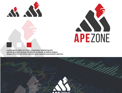ApeZone_Logo branding design graphic design icon illustration logo typography ui ux vector