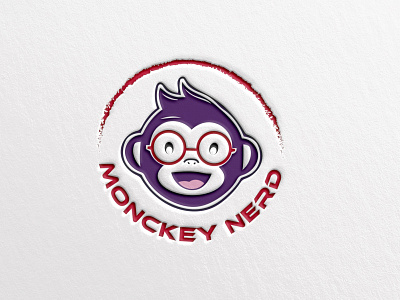 MonkeyNerd_Logo branding design graphic design icon illustration logo typography ui ux vector