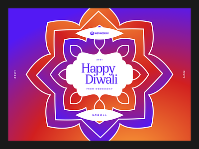 A festive Diwali landing page abstract art color colorful creative culture design diwali festival gradient india landing page webflow website