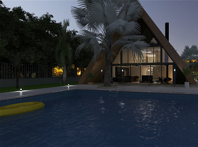 A - House 3d rendering 3d visualization design illustration photorealistic rendering rendering