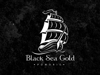 Black Sea Gold black boat gold logo logotype pomorie red rose sea white wine winery