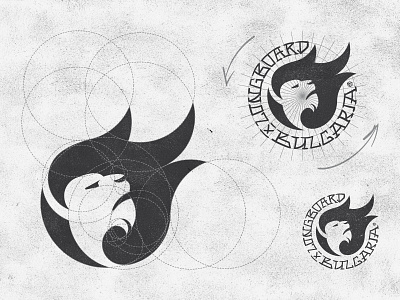 Longboard Bulgaria Logo Design Brand Mark Symbol Sketch