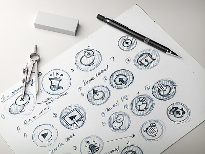 Topishare features icon set sketch design features flat icon set solid topishare