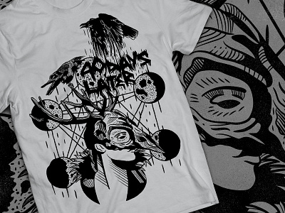 40 Days Later - ArtWork 40 artwork crow days geometry later mask moon raven sacred shirt woman