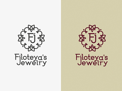 Filoteya's Jewelry - Logo Design Brand Mark Symbol brand design filoteya handmade herbarium jewelry life logo mark nature symbol tree
