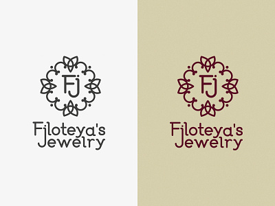 Filoteya's Jewelry - Logo Design Brand Mark Symbol