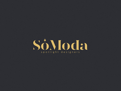 Só Moda blog design designer fashion logo logotype moda online shop spotlight