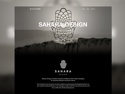 Sahara.Design branding brand branding design landing page mini site