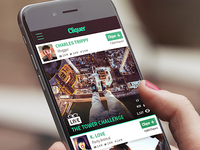 Cliquer app design app design mobile