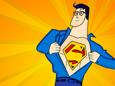 Supermen Character Drawing
