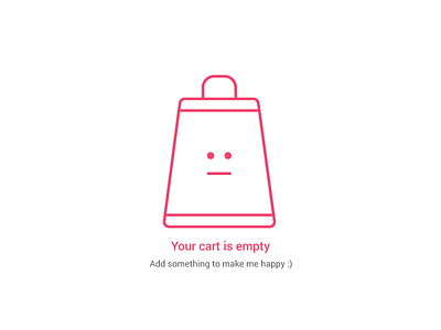 Empty cart illustration