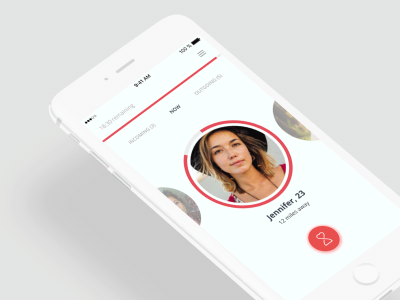 Dating App - Matchmaking animation dating app halcyon illustration ios matchmaking mobile progress timer ui ux