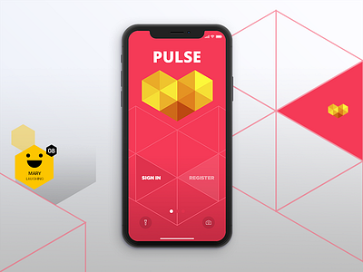 Pulse - Modular Social Wall app development experiment hexagon interface ios modular onboarding social ui ux