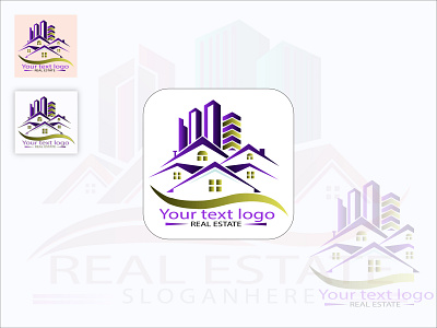 real state property logo 3d abstract logo animation app banner branding brochure business card design graphic design illustration logo motion graphics real state logo