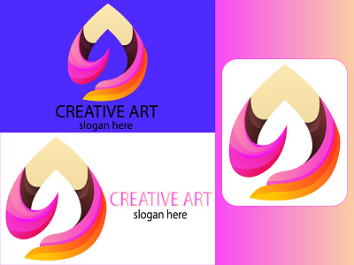 A 3d abstract modern letter logo