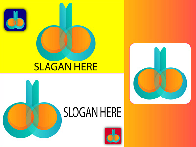 db 3d abstract letter logo 3d abstract logo banner branding brochure business card d b 3d abstract letter logo db design illustration logo ui vector