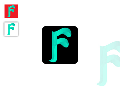 F abstract letter letter logo