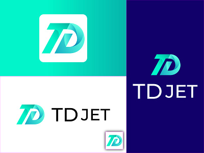 td abstract letter logo