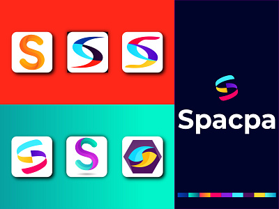 S 3d abstract logo