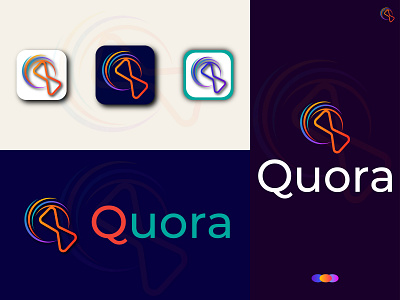 Q abstract letter logo