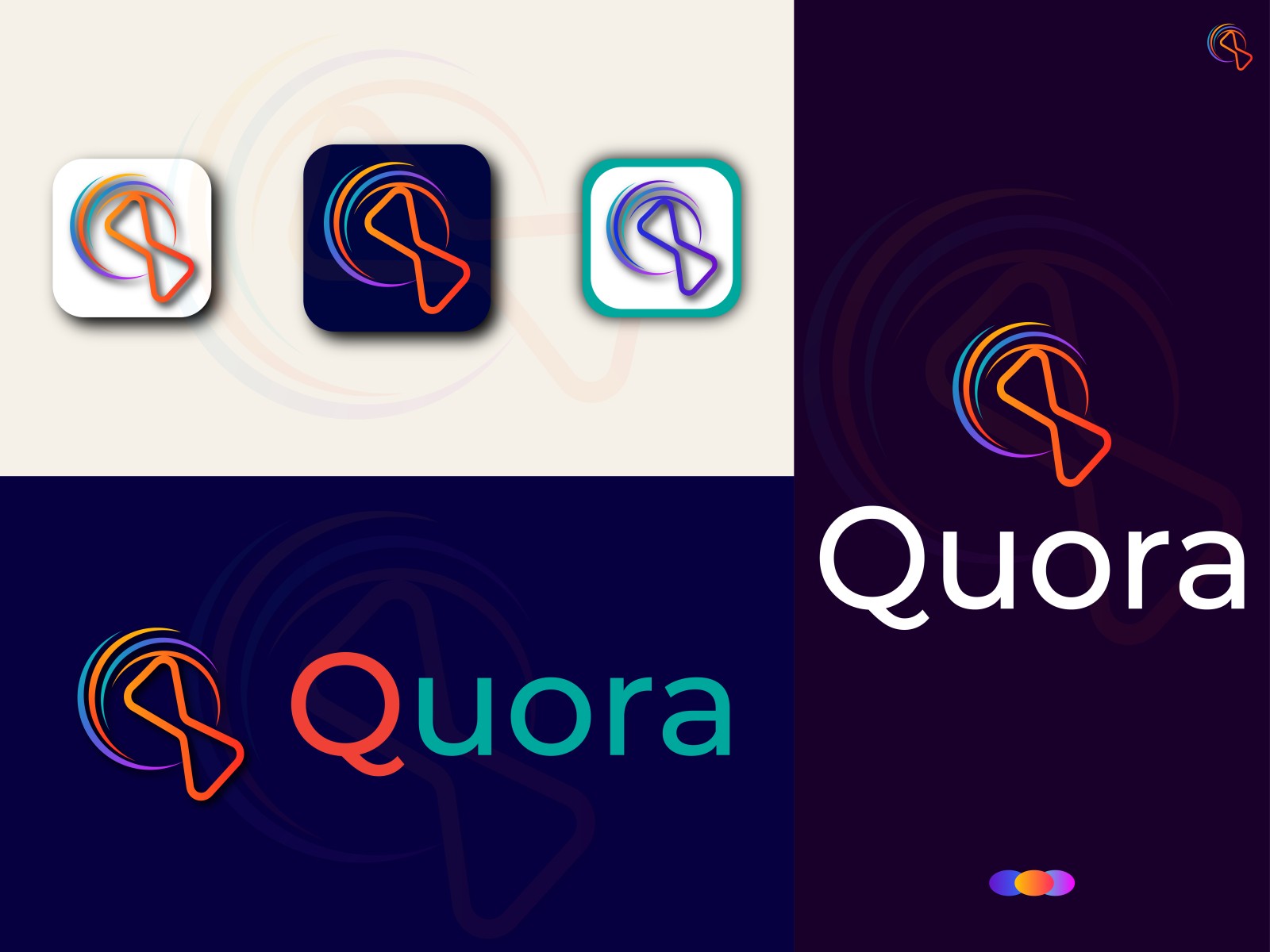 Q abstract letter logo by rahman ahsanur on Dribbble