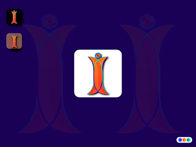 I abstract letter logo 3d abstract logo banner branding brochure business card design graphic design i 3d abstract logo i 3d logo i abstract logo i logo illustration logo vector