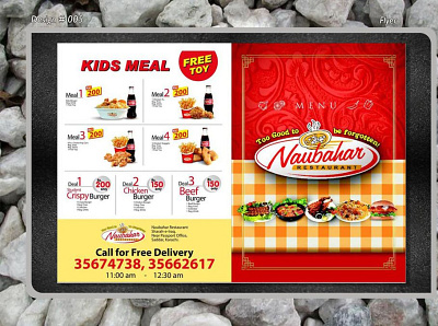 Flyer Design for restaurant in Pakistan