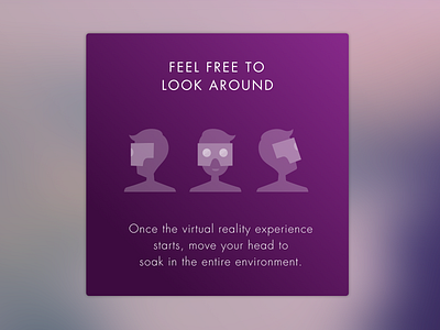 Virtual Reality Onboarding & Illustration cardboard illustration onboarding ui virtual reality walkthrough