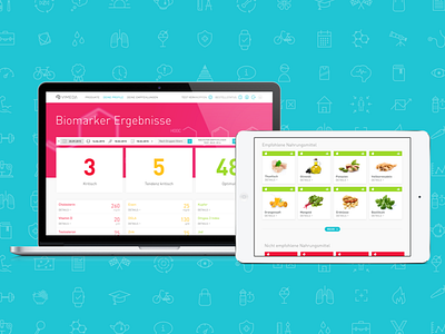 Vimeda – Dashboard Design dashboard health icons medicine ui