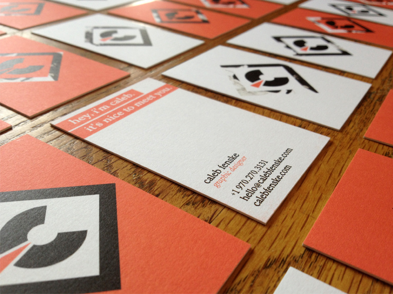 business card by Caleb Fenske on Dribbble